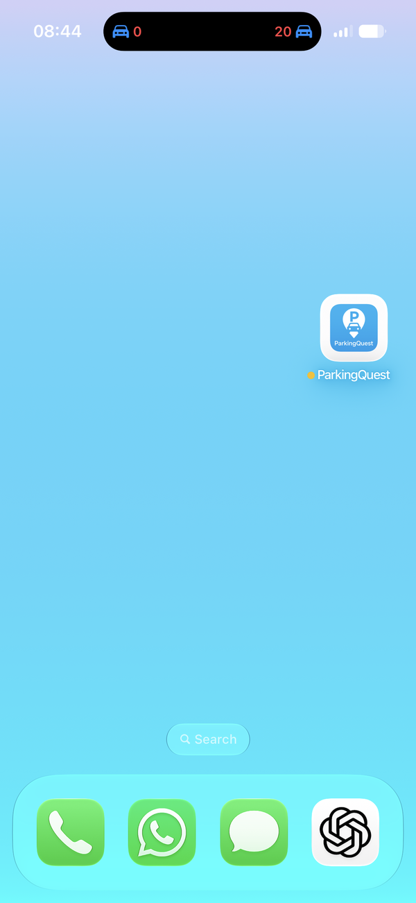 ParkingQuest in the Dynamic Island